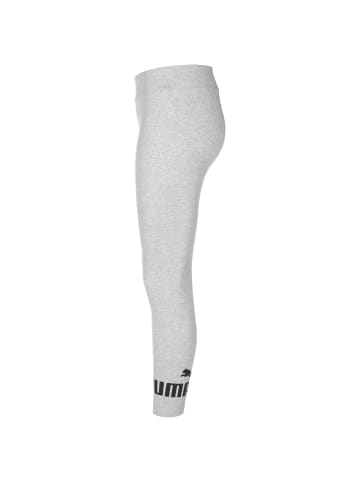 Puma Leggings Essentials Logo in grau / schwarz