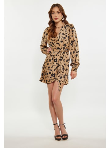 faina Damen Kleid in Kamel Mehrfarbig