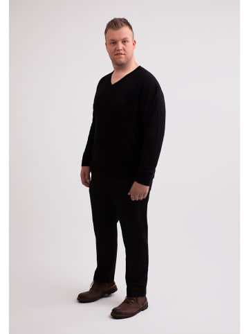 CASH-MERE.CH V-Ausschnitt Pullover in Schwarz