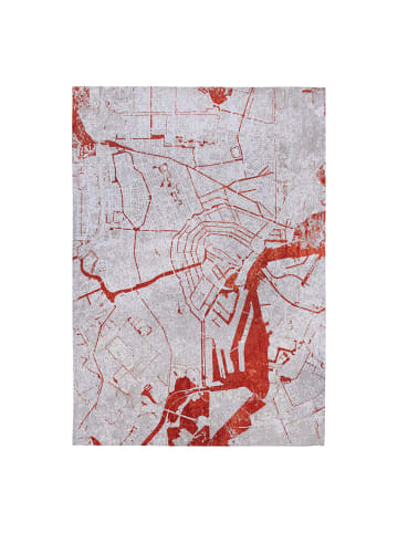 Louis de Poortere Teppich Orange Cut in Rot