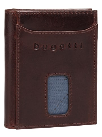 Bugatti Geldbörse SECURE SLIM echt Leder in braun