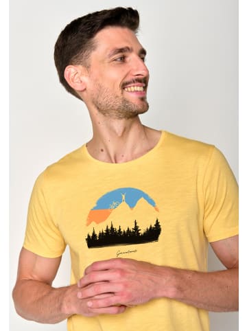 GreenBomb T-Shirt Nature Forest Happy in Pastell Gelb