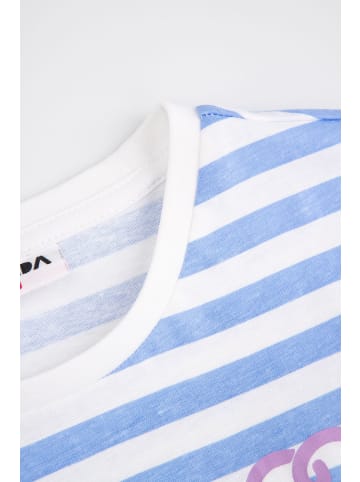 MOKIDA Baumwoll-T-Shirt mit kurzen Ärmeln in blau