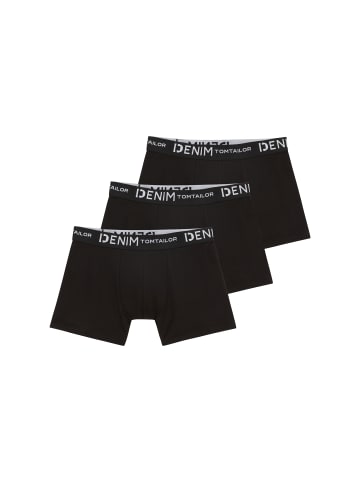 Tom Tailor Trunks 3er Pack in schwarz
