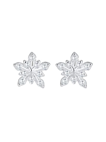 Elli Ohrringe 925 Sterling Silber Schneeflocke in Silber