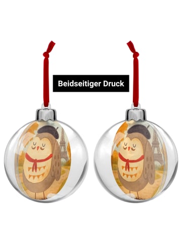Mr. & Mrs. Panda christbaumkugel Eule Frankreich Design ohne Spruch in Weiß