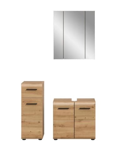 ebuy24 Badmöbelset Ice (3-teilig) Eiche 105 x 30 cm