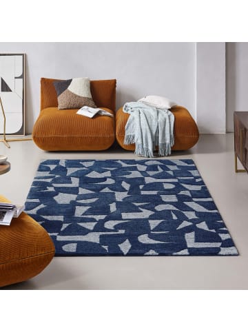 Wecon Home Kurzflorteppich Ocean State in Blau/Hellblau meliert