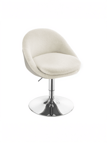 VASAGLE Barhocker Lenna in Weiß - (B)50.5 x (H)(68.5-80.5) x (T)52 cm