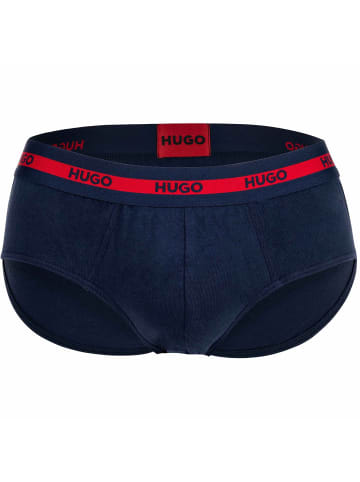 HUGO Slip 3er Pack in Blau