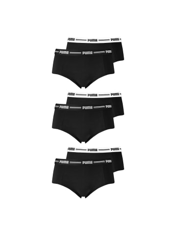 Puma 6er Pack Mini Shorts in Schwarz