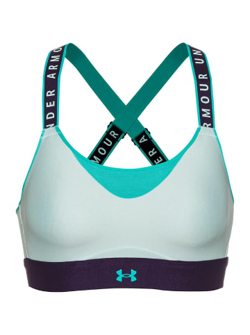 Under Armour Sport-BH Infinity High Bra Blockd in Hellblau