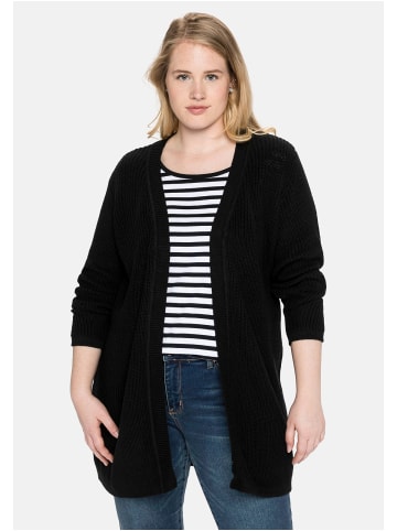 sheego Cardigan in schwarz