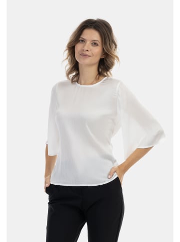 usha BLACK LABEL Damen Bluse in Wollweiss