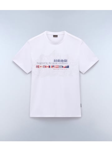 Napapijri T-Shirt "S-Turin 1" in Weiß