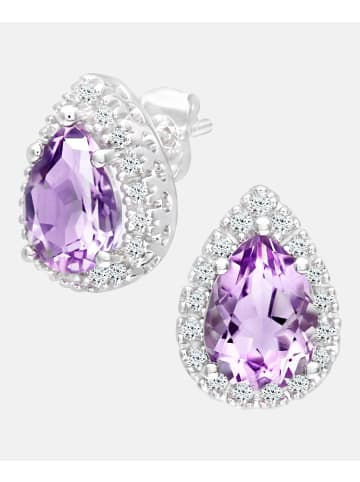 Diamant L'éternel Ohrhänger aus 375 Weißgold mit Diamant mit Amethyst