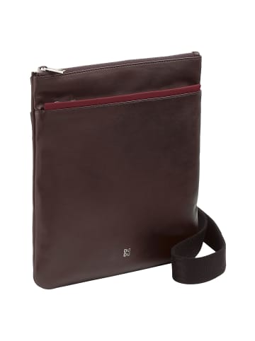DuDu Panay Umhängetasche Leder 24 cm in burgundy