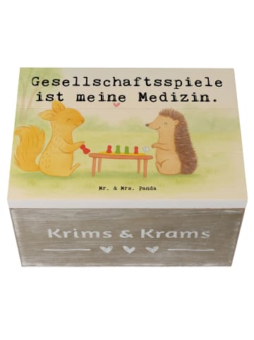 Mr. & Mrs. Panda Holzkiste Eichhörnchen Gesellschaftsspiele Desi... in Weiß