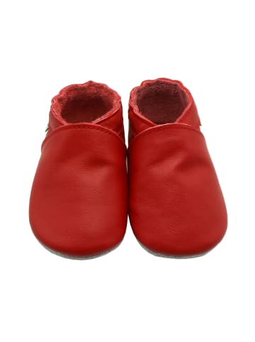 Yalion Leder-Krabbelschuhe in Rot