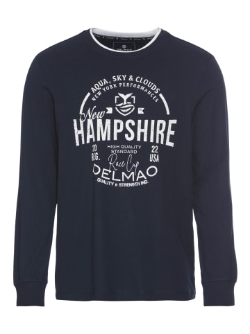 Delmao Langarmshirt in marine