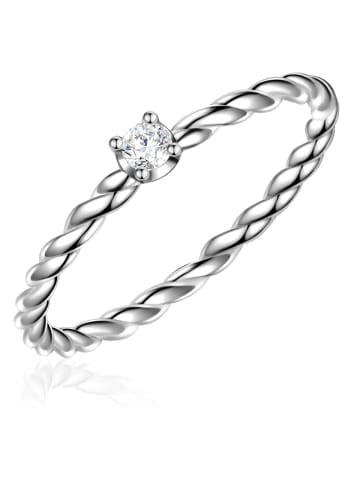 Glanzstücke München Ring aus Sterling Silber mit Zirkonia in silber