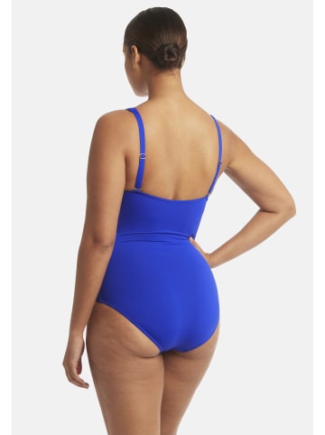 Sea Level Essentials Cross Front Multifit One Piece in COBALT