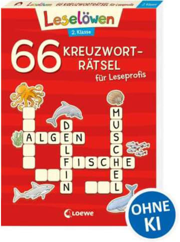 Loewe Verlag Buch - 66 Kreuzworträtsel für Leseprofis - 2. Klasse (Rot)