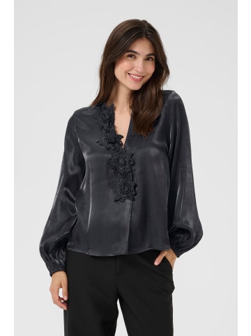 CULTURE Langarm-Bluse CUfiola Relaxed fit in Black