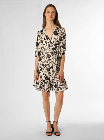 Marie Lund Kleid in ecru schwarz - 0001