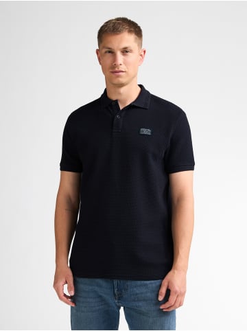 Petrol Industries Poloshirt mit Waffelstruktur steelhouse in Blau
