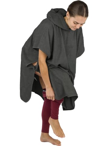 normani Badeponcho aus Bio-Baumwolle Sitra in Anthrazit