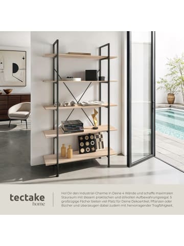 tectake Standregal, inklusive Kippschutz, 106 x 34,5 x 179,5 cm