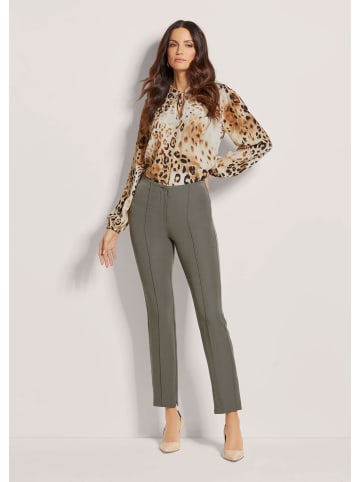 MADELEINE Slim Fit Stretchhose mit Biesen in khaki
