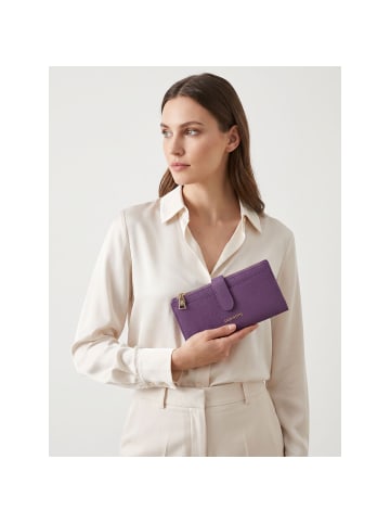 Lazarotti Bologna Leather Geldbörse Leder 20 cm in purple
