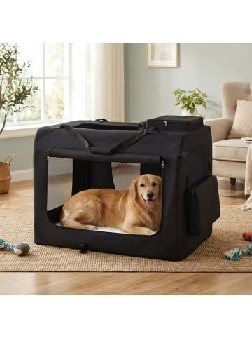 Feandrea Tiertransporttasche Bax in Schwarz - (B)91 x (H)63 x (T)63 cm