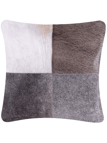Beliani Dekokissen NELLAD in Grau - (W) 45 x (H) 10 x (L) 45 cm