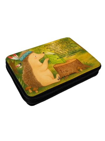 Mr. & Mrs. Panda Bleistiftetui Igel Federschmuck Design mit Spruch in Weiß