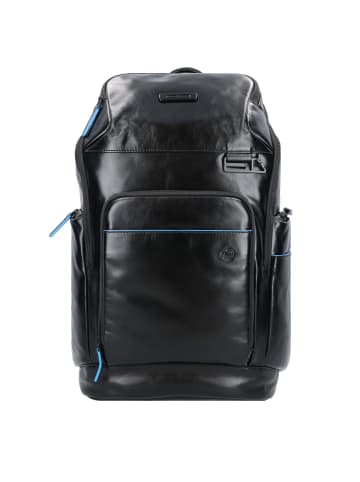 Piquadro Blue Square Rucksack Leder 46 cm Laptopfach in black