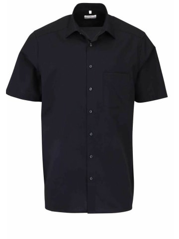 MARVELIS Kurzarm Business Hemd für Herren in schwarz