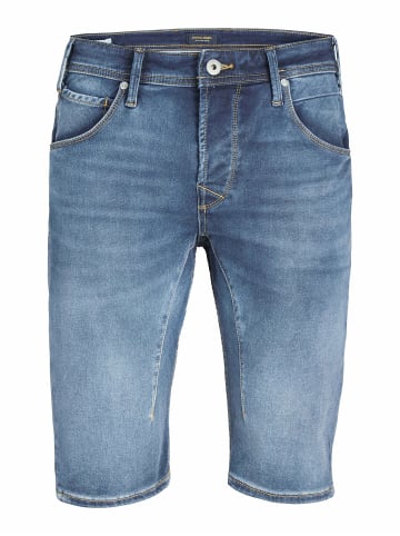 Jack & Jones Kurze unifarbene Shorts mit Knopfleiste und Eingrifftaschen in Blau