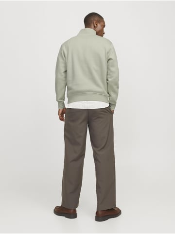 Jack & Jones Sweatshirt mit halbem Reißverschluss in Celadon Tint