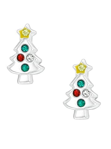 schmuck23 Silber Ohrringe 925 Weihnachten 0,7 cm x 0,8 cm