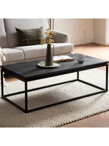 KADIMA DESIGN Couchtisch 120x60x40 cm Mango Massivholz / Metall Sofatisch