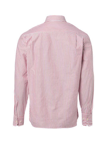 Nils Sundström Hemd in bordeaux weiß