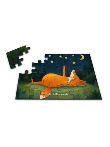 Mr. & Mrs. Panda Puzzle Fuchs Sterne Design ohne Spruch in Weiß