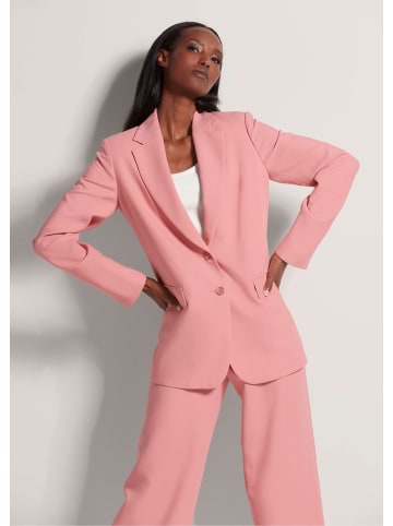 MADELEINE Einreihiger Blazer mit Stretchanteil in blassrosa