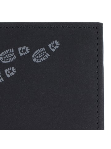 oxmox New Cryptan Geldbörse RFID Schutz 13 cm in schwarz-footsteps 2.0grey