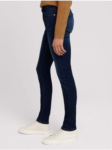 Tom Tailor Skinny Fit Jeans Mid Waist Denim Hose aus Bio Baumwolle ALEXA in Dunkelblau