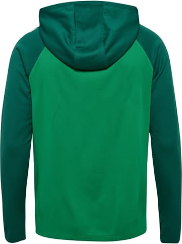 Hummel Trainingsjacke "Hmllead 2.0 Zip Hoodie" in Grün