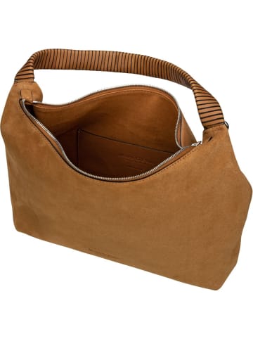 Marc O'Polo Beuteltasche Heddy Hobo Bag M Suede in True Camel